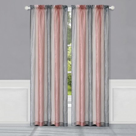 EYECATCHER Ombre Window Curtain Panel - 50 x 84 in. - Blush EY2512015
